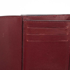 Dior Burgundy/dark Blue Leather Diorissimo Envelope Wallet