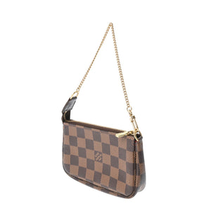 Louis Vuitton Mini Pochette Accessoires  Canvas Clutch Bag