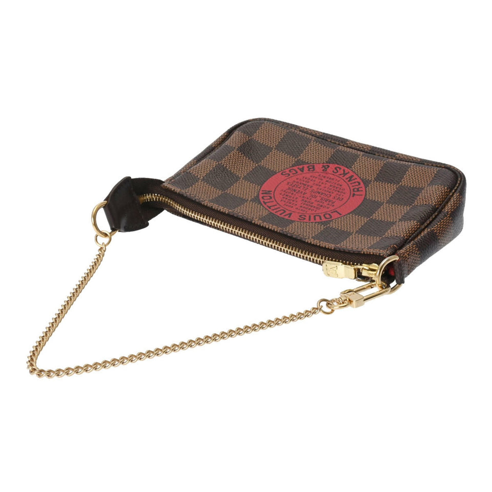 Louis Vuitton Mini Pochette Accessoires  Canvas Clutch Bag
