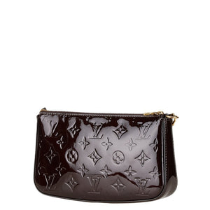 Louis Vuitton Pochette Accessoire  Patent Leather Clutch Bag