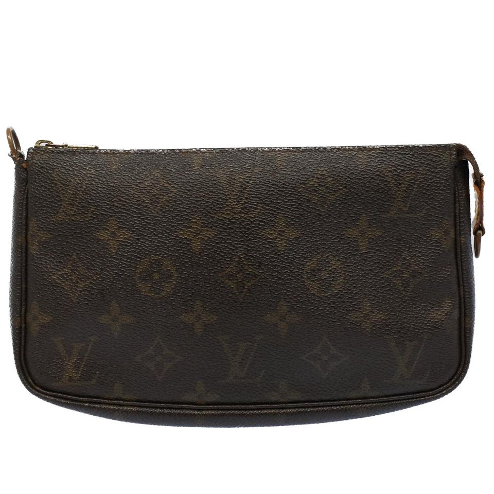 Louis Vuitton Pochette Accessoire  Canvas Clutch Bag