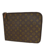 Louis Vuitton Poche Document  Canvas Clutch Bag