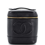 CHANEL Vintage Timeless Cosmetic Case Caviar Tall