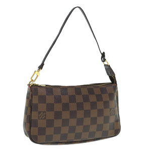 Louis Vuitton Pochette Accessoire  Canvas Clutch Bag