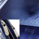 Louis Vuitton Double Zip  Canvas Clutch Bag