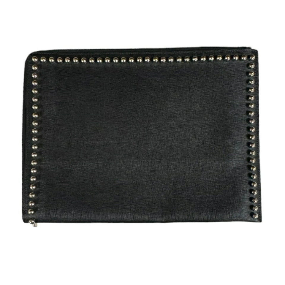 Fendi  Leather Clutch Bag (Pre-Owned)
