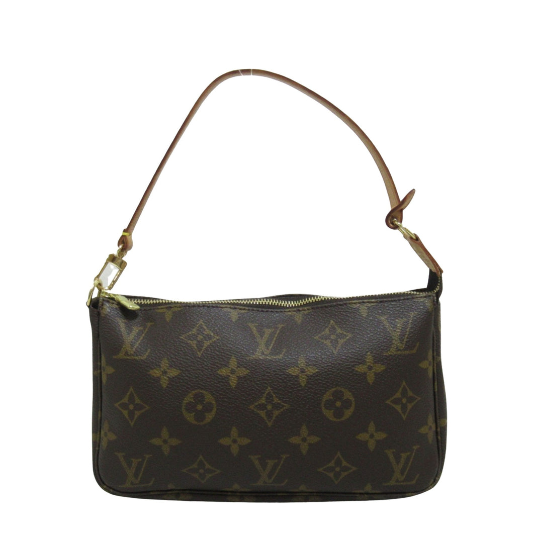 Louis Vuitton Pochette Accessoire  Canvas Clutch Bag