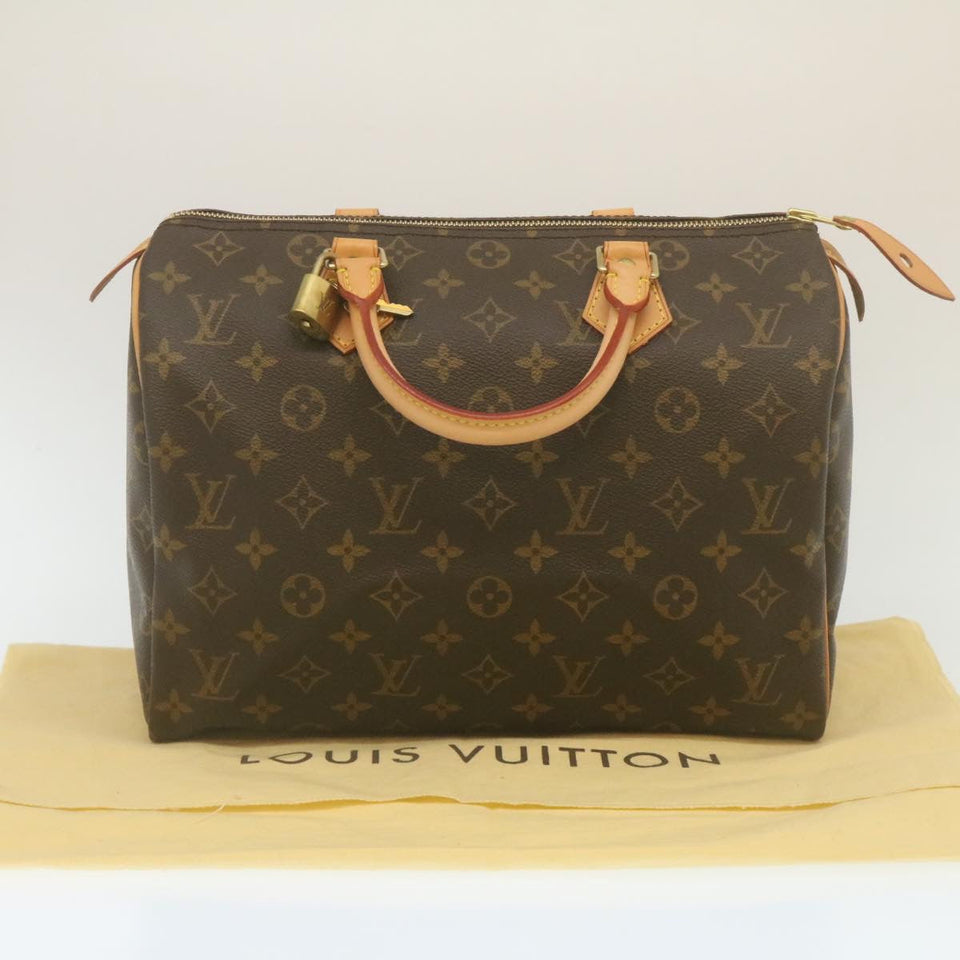LOUIS VUITTON Monogram Speedy 30 Hand Bag M41526 LV Auth am464b