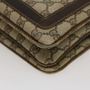 GUCCI Web Sherry Line GG Canvas Shoulder Bag Beige Red Green  bs1024
