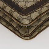 GUCCI Web Sherry Line GG Canvas Shoulder Bag Beige Red Green  bs1024