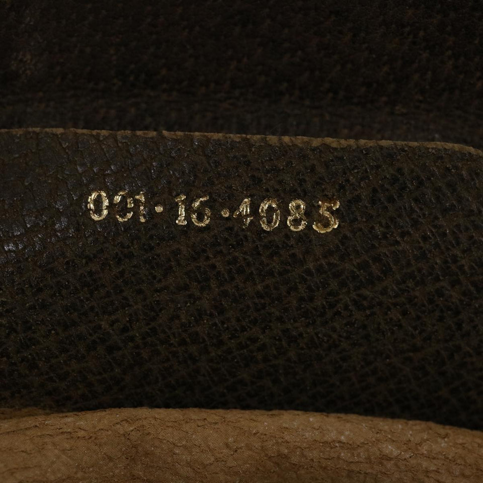 GUCCI Web Sherry Line GG Canvas Shoulder Bag Beige Red Green  bs1024