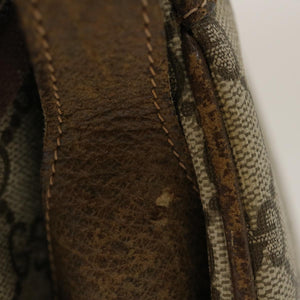 GUCCI Web Sherry Line GG Canvas Shoulder Bag Beige Red Green  bs1024