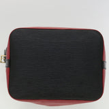 LOUIS VUITTON Epi Petit Noe Shoulder Bag bicolor Black Red M44172 LV  bs3388
