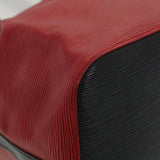 LOUIS VUITTON Epi Petit Noe Shoulder Bag bicolor Black Red M44172 LV  bs3388