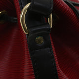 LOUIS VUITTON Epi Petit Noe Shoulder Bag bicolor Black Red M44172 LV  bs3388