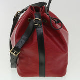 LOUIS VUITTON Epi Petit Noe Shoulder Bag bicolor Black Red M44172 LV  bs3388