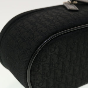 CHRISTIAN DIOR Trotter Canvas Vanity Cosmetic Pouch Black  bs4796