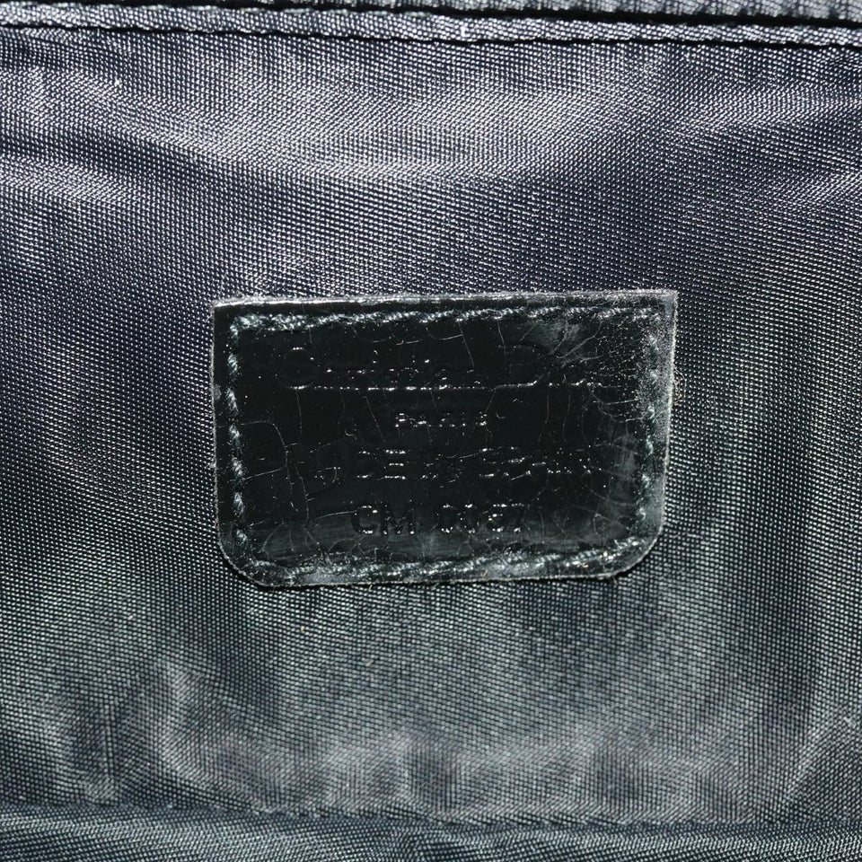 CHRISTIAN DIOR Trotter Canvas Vanity Cosmetic Pouch Black  bs4796