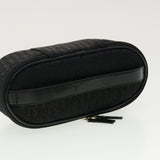 CHRISTIAN DIOR Trotter Canvas Vanity Cosmetic Pouch Black  bs4796