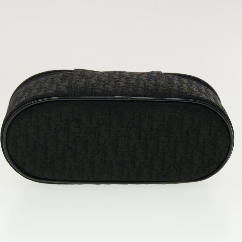 CHRISTIAN DIOR Trotter Canvas Vanity Cosmetic Pouch Black  bs4796