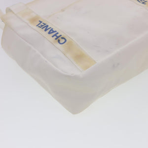 CHANEL Shoulder Bag Nylon White CC  bs4932