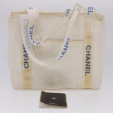 CHANEL Shoulder Bag Nylon White CC  bs4932