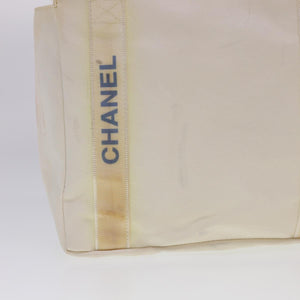 CHANEL Shoulder Bag Nylon White CC  bs4932