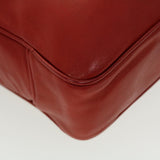 CHRISTIAN DIOR Clutch Bag Leather Red  bs5260