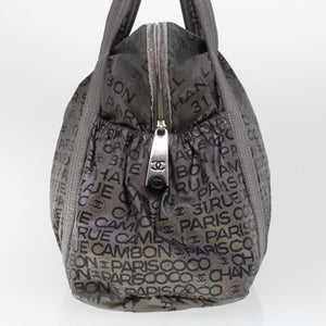 CHANEL Unlimited Shoulder Bag Nylon Silver CC  bs5716