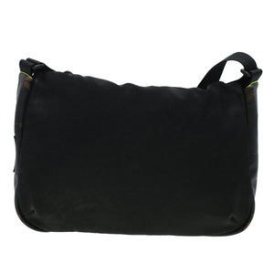 CHANEL Shoulder Bag Nylon Black CC  bs6077