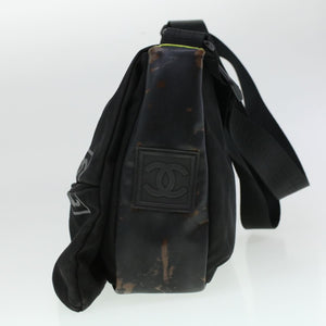 CHANEL Shoulder Bag Nylon Black CC  bs6077
