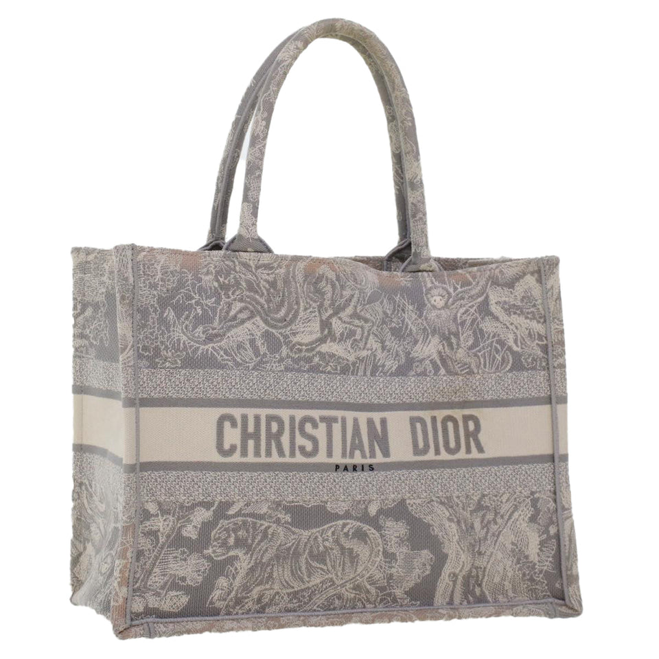 CHRISTIAN DIOR Book Tote Bag Canvas Gray M1286ZTDT_M932  bs6141