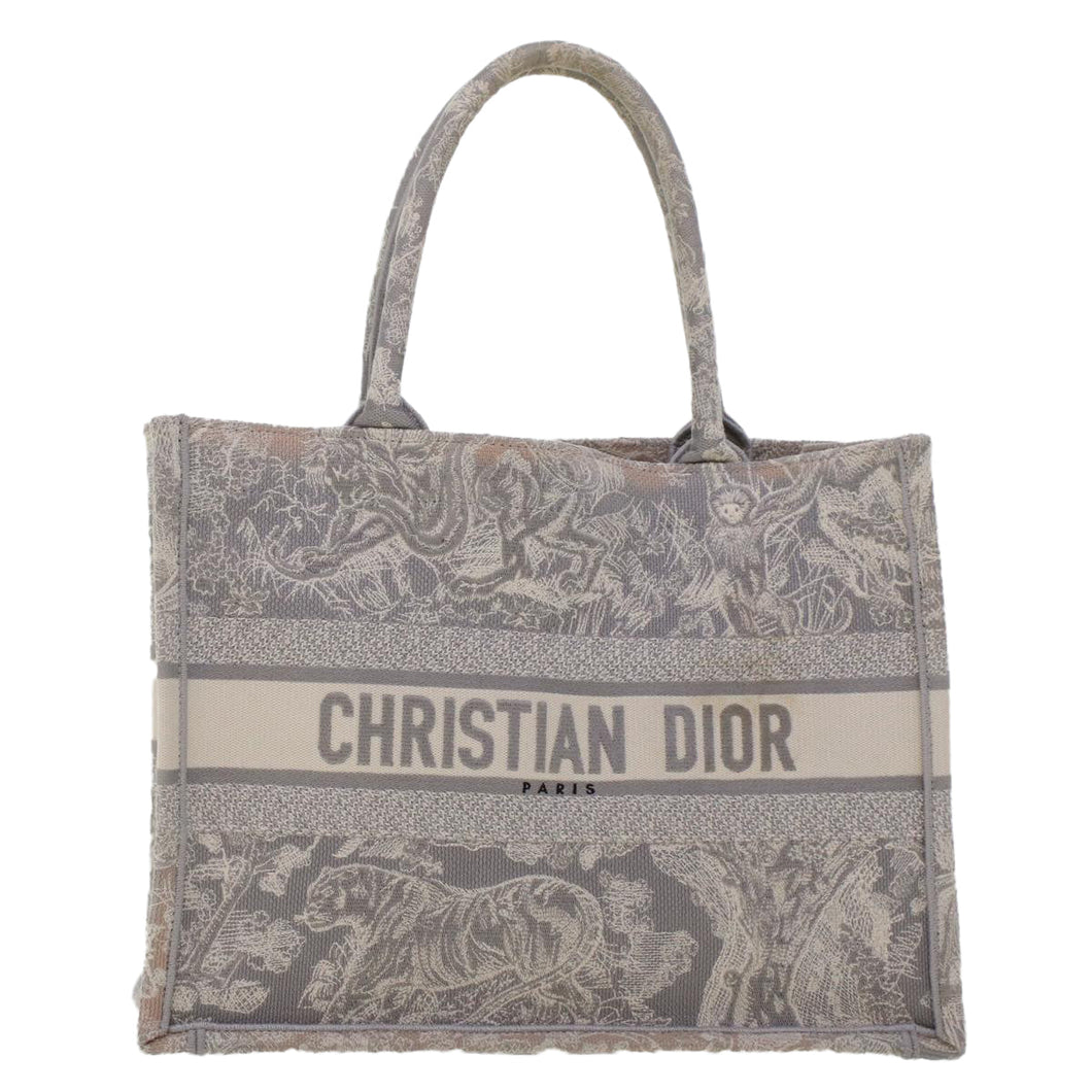 CHRISTIAN DIOR Book Tote Bag Canvas Gray M1286ZTDT_M932  bs6141