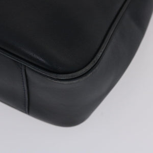 GUCCI Shoulder Bag Leather Navy  bs6472