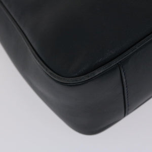 GUCCI Shoulder Bag Leather Navy  bs6472