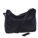 GUCCI Shoulder Bag Leather Navy  bs6472