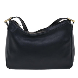 GUCCI Shoulder Bag Leather Navy  bs6472