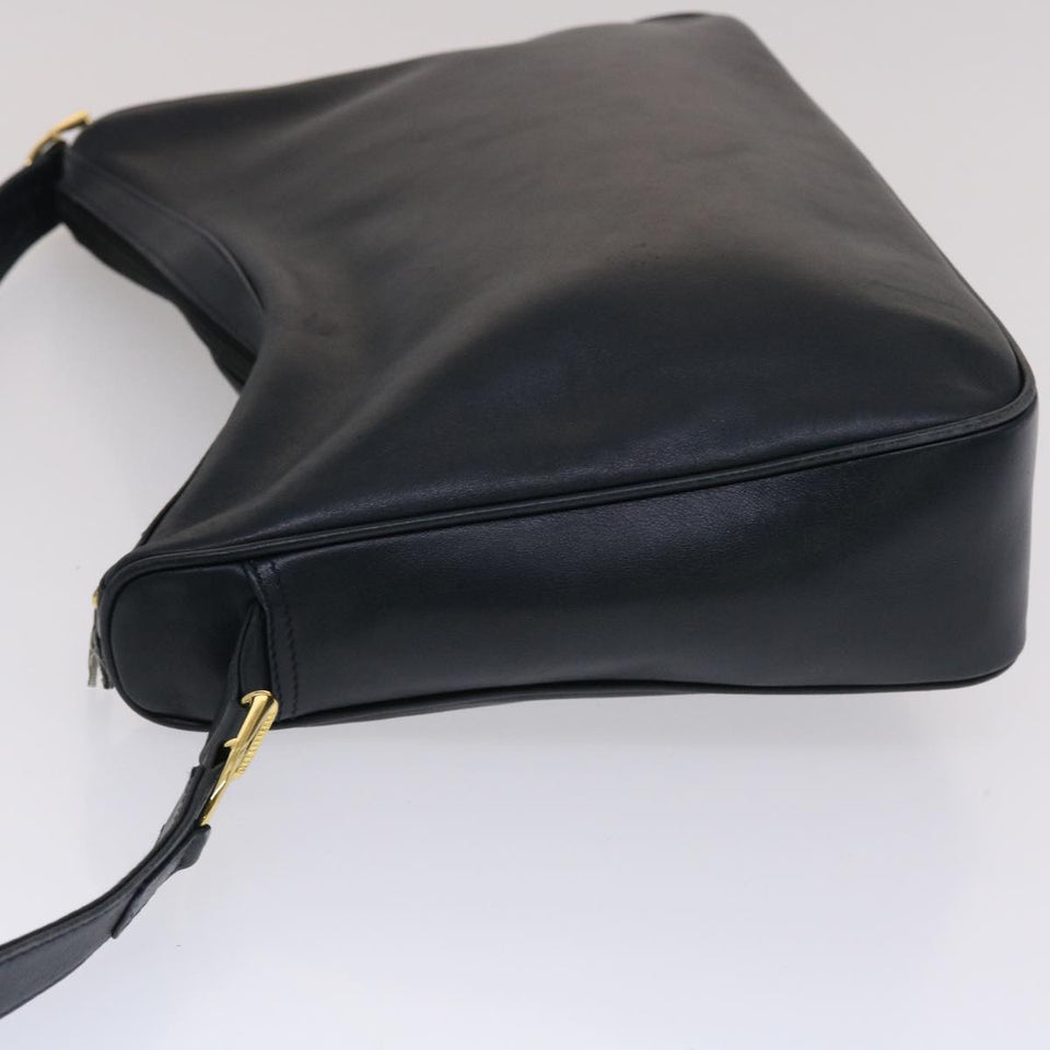 GUCCI Shoulder Bag Leather Navy  bs6472