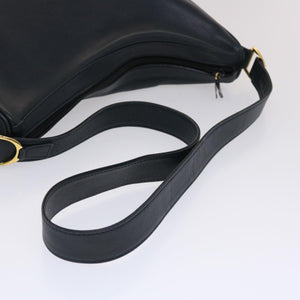 GUCCI Shoulder Bag Leather Navy  bs6472