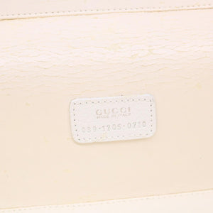 GUCCI Vanity Cosmetic Pouch Leather White 03917050710  bs6557