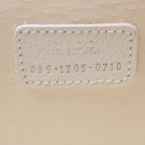 GUCCI Vanity Cosmetic Pouch Leather White 03917050710  bs6557
