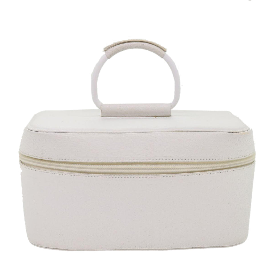 GUCCI Vanity Cosmetic Pouch Leather White 03917050710  bs6557