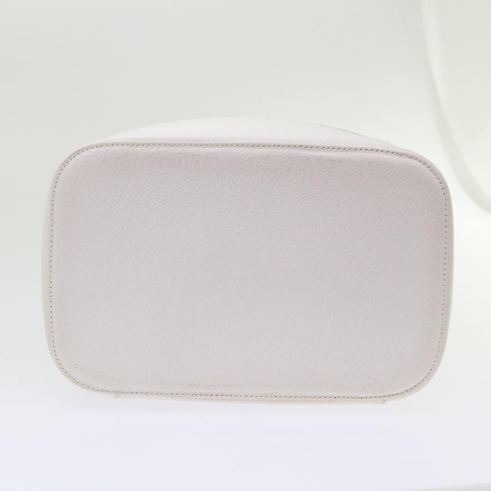 GUCCI Vanity Cosmetic Pouch Leather White 03917050710  bs6557