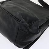 GUCCI Shoulder Bag Leather Black  bs6638