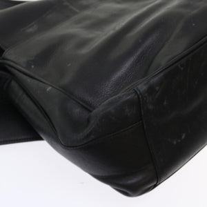 GUCCI Shoulder Bag Leather Black  bs6638