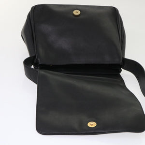GUCCI Shoulder Bag Leather Black  bs6638
