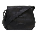 GUCCI Shoulder Bag Leather Black  bs6638