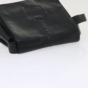 GUCCI Shoulder Bag Leather Black  bs6638