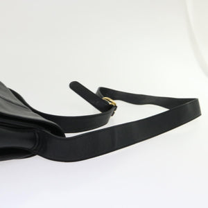GUCCI Shoulder Bag Leather Black  bs6638