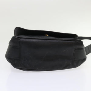 GUCCI Shoulder Bag Leather Black  bs6638